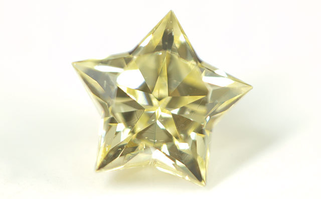 スター型(五芒星)イエローダイヤモンド ルース 0.115ct Light Yellow