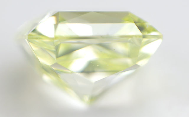 天然グリーンダイヤモンドルース 0.298ct, Fancy Yellow Green, VS1 