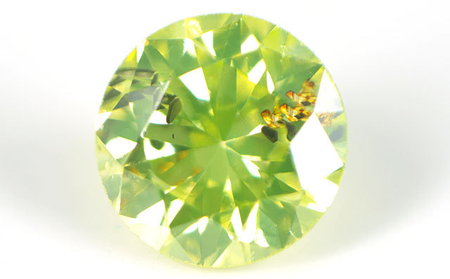 グリーンダイヤモンド ルース 0.080ct 【ファンシー・インテンス  