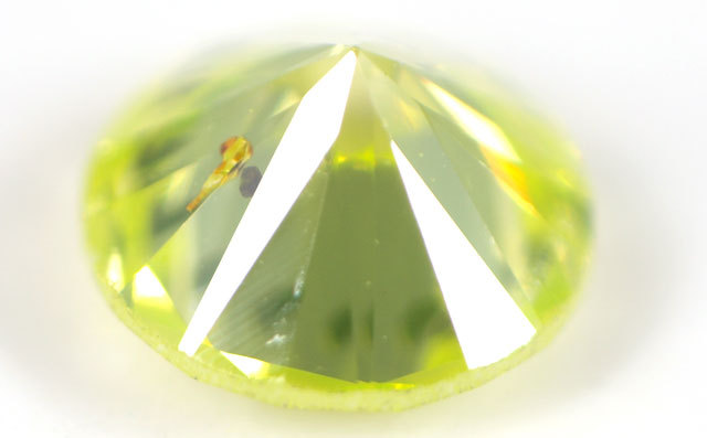 グリーンダイヤモンド ルース 0.080ct 【ファンシー・インテンス  