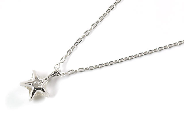 五芒星型 天然ダイヤモンド・ペンダントネックレス Pt900・Pt850 0.205  