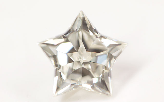 天然ダイヤモンド 五芒星の星型ルース 0.109ct, K, VS2 【 スター  