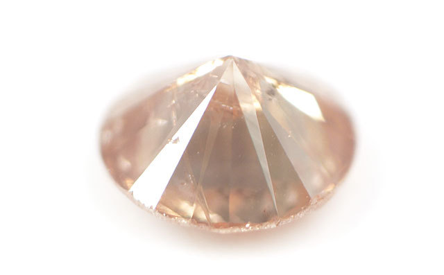 天然ブラウンダイヤモンド ルース(裸石) 0.048ct,I-2,Fancy Orangy 
