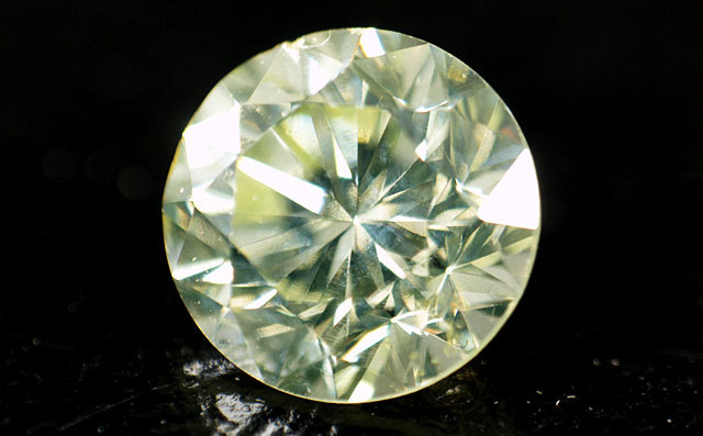 天然グリーンダイヤモンドルース 0.301ct, Light Yellow Green, SI-1 
