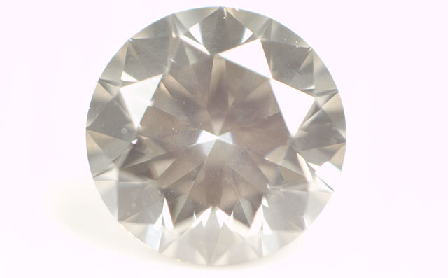 天然グレーダイヤモンド ルース 裸石 0 218ct Fancy Light Yellowish Gray ファンシー ライト イエローイッシュ グレイ ハート キューピッド 中央宝石研究所ソーティング袋付 送料無料