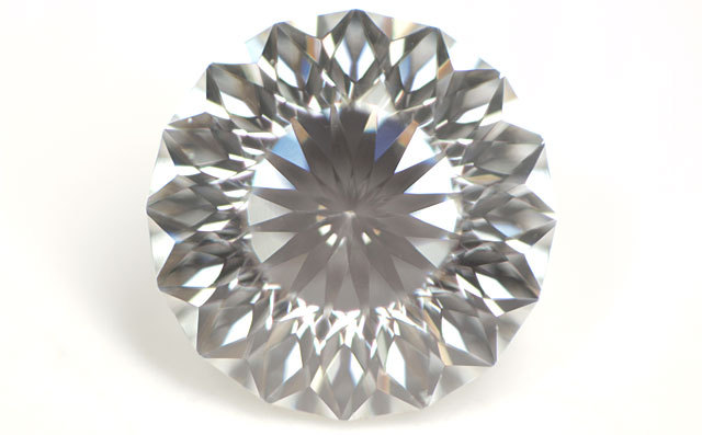114面体カット ( 正16角形 ) 天然ダイヤモンド ルース(裸石) 0.217ct