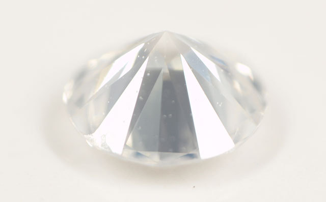 天然ホワイトダイヤモンド ルース(裸石) 0.140ct, Fancy White (ファンシーホワイト),VS-1, 【 キレイなラウンドブリリアントカットです。 】【 中央宝石研究所ソーティング袋付 】【 送料無料 】