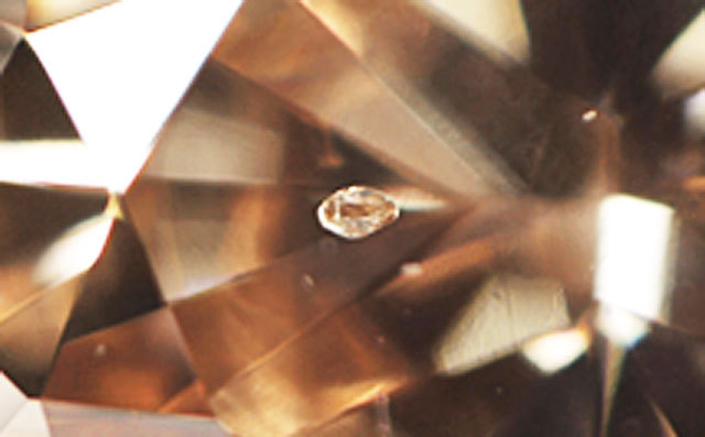 天然ブラウンダイヤモンド ルース(裸石) 0.389ct 【 ガーネットと思わ 