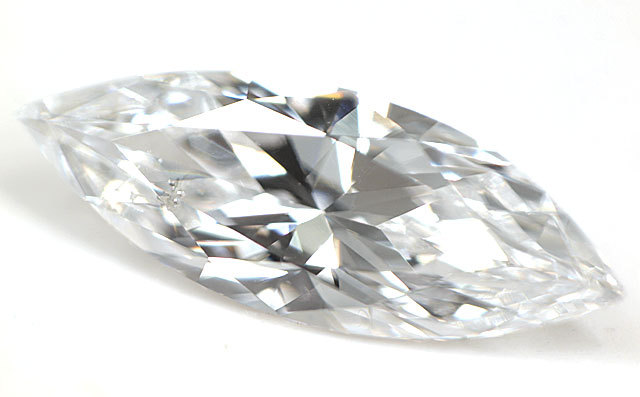 天然ダイヤモンド ルース(裸石) 0.263ct, Dカラー, SI-1, マーキース 