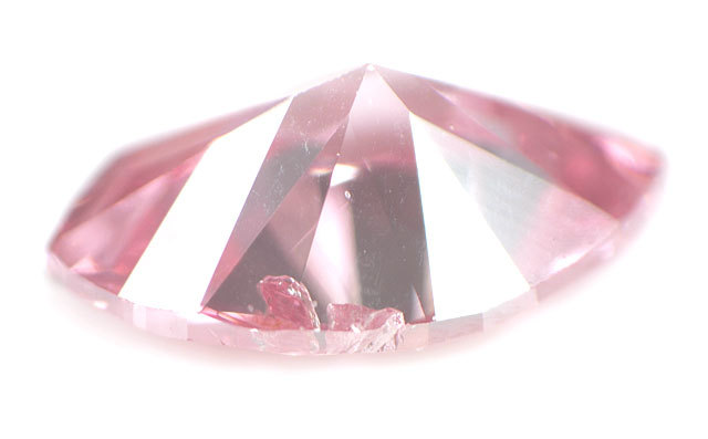 天然ピンクダイヤモンド ルース(裸石) 0.07ct(0.077ct), ファンシー 