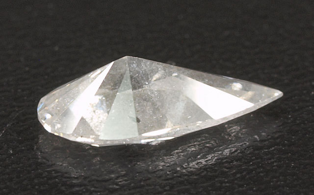 天然ダイヤモンド ルース(裸石) 1.008ct, Gカラー, I-2, ペアシェイプ 
