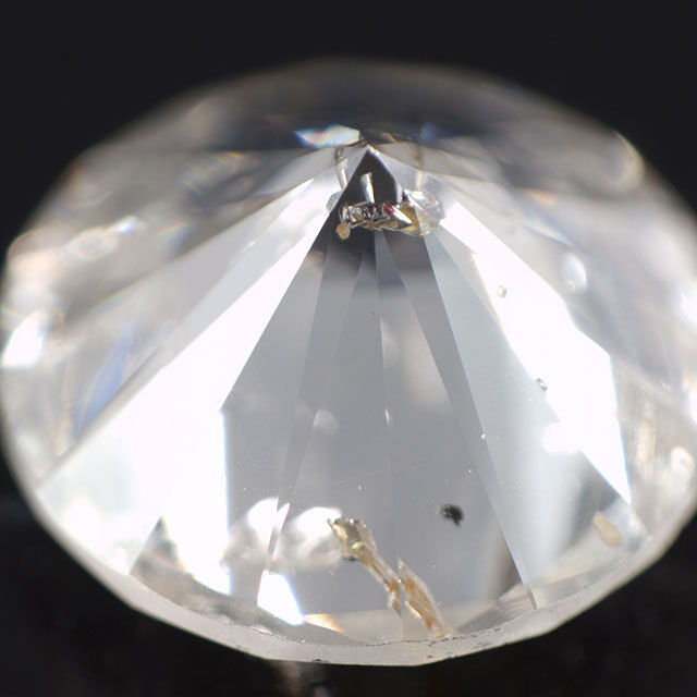 天然ガーネットと思われる結晶入り 】 天然ダイヤモンド ルース(裸石  