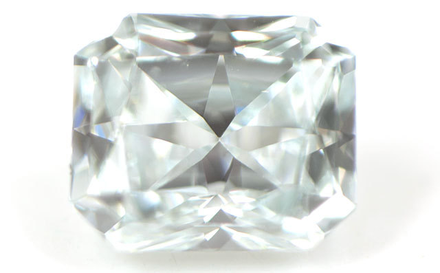 天然ブルーダイヤモンド ルース(裸石) 0.056ct, Fancy Light Greenish 