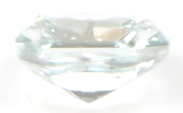 天然ブルーダイヤモンド ルース(裸石) 0.056ct, Fancy Light Greenish 