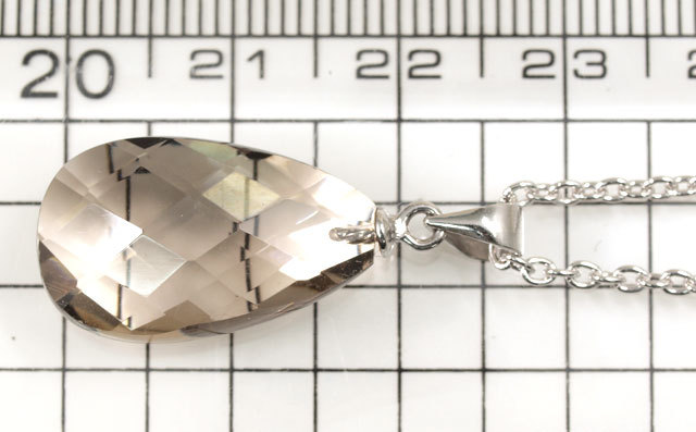 スモーキー クォーツ 茶水晶 煙水晶 ペンダントトップ ペンダント ヘッド Sv925 シルバー925 銀 12月9日 3月4日の誕生日石 ネックレスチェーンは別売りです