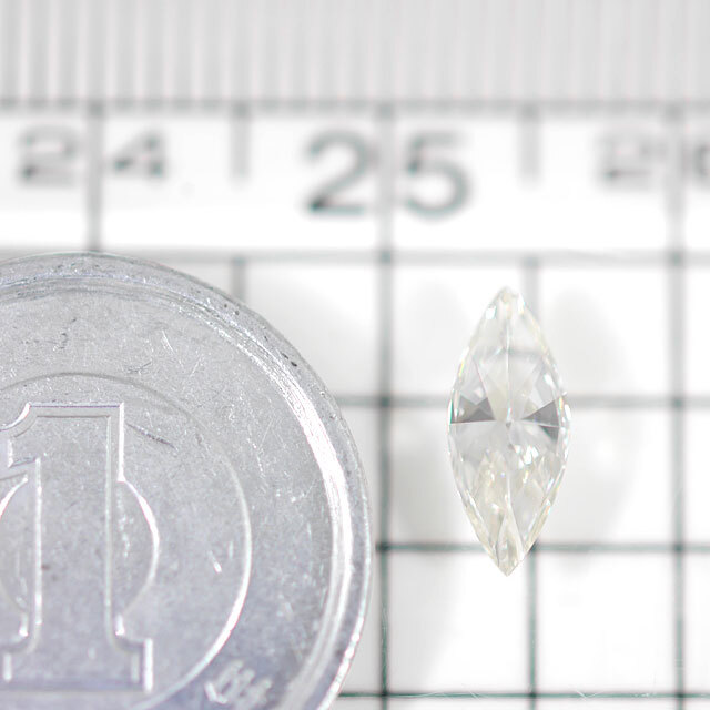 天然ダイヤモンド ルース(裸石) 0.678ct, Iカラー, VS-1, マーキース 