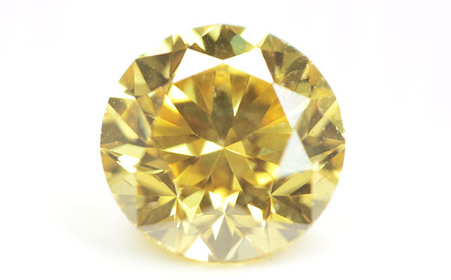 天然イエローダイヤモンド ルース(裸石) 0.316ct, ファンシー 