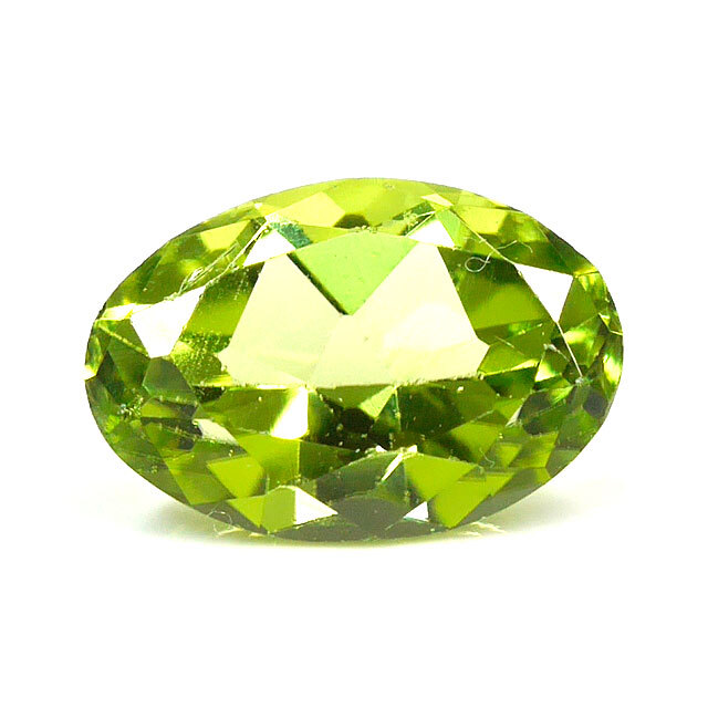 ペリドット ルース(裸石) 0.80ct, オーバル(楕円形) (ペリドート/橄欖 