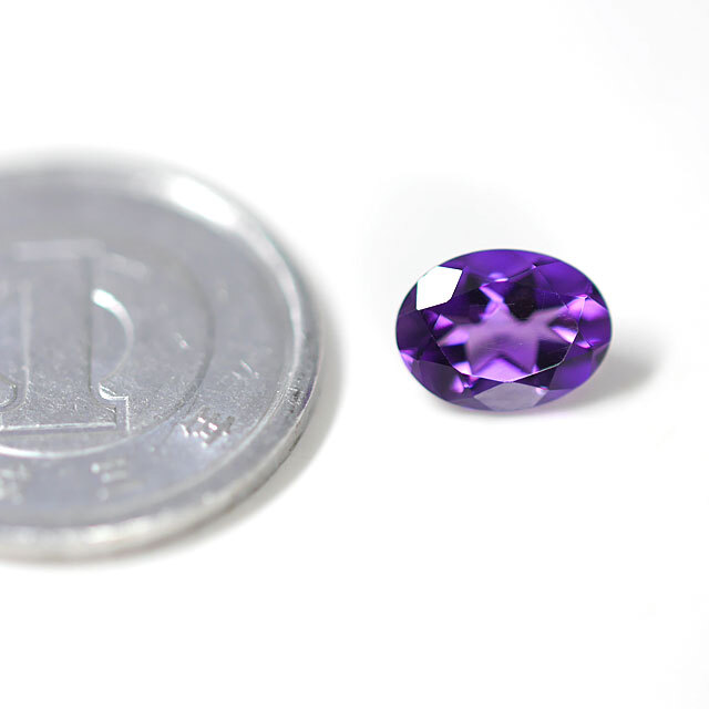 アメジスト ルース(裸石) 1.12ct オーバル (アメシスト/紫水晶