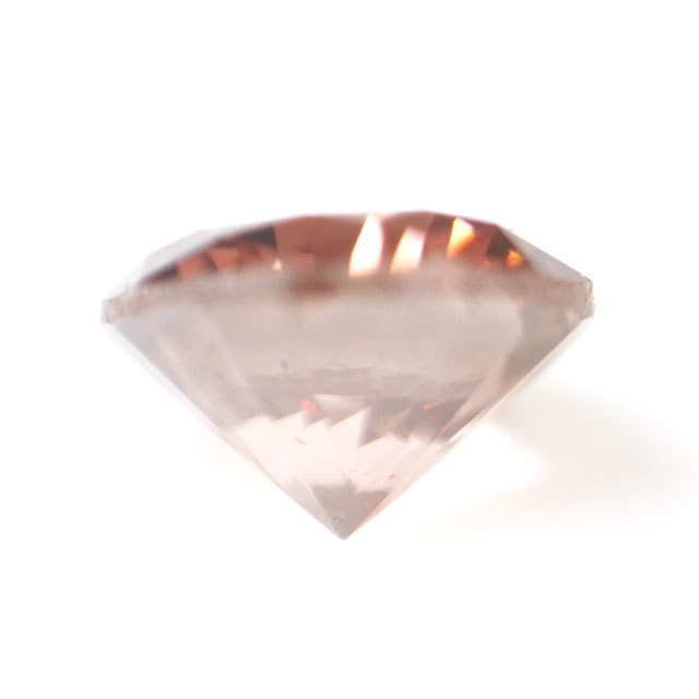 天然ピンクダイヤモンド ルース(裸石) 0.041ct, Fancy Deep Brownish 