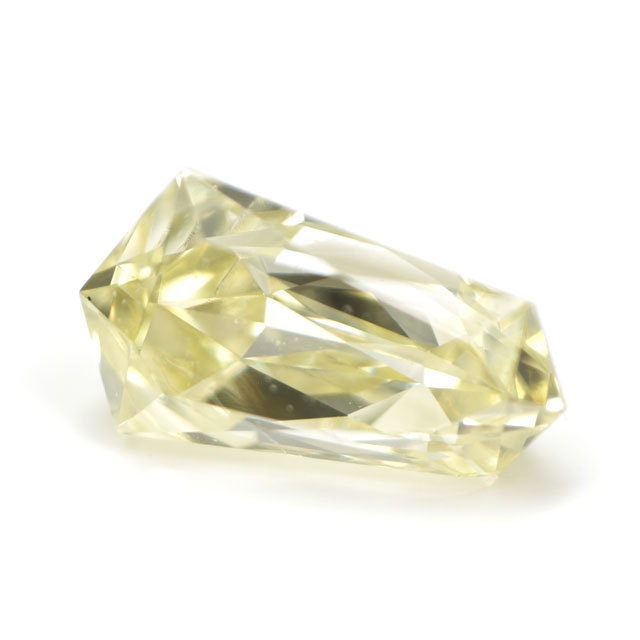 天然イエローダイヤモンド ルース(裸石) 0.125ct, ファンシー・ライト 