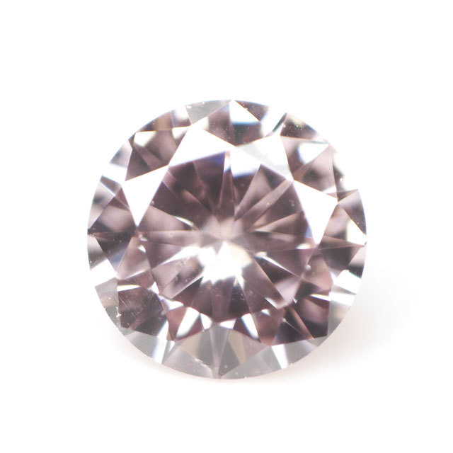 天然ピンクダイヤモンドルース (裸石) 0.077ct, Fancy Purplish Pink 