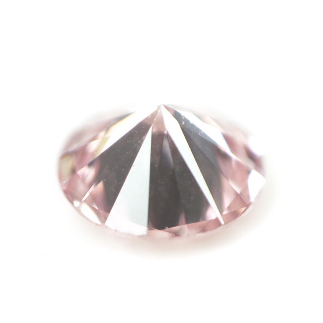 天然ピンクダイヤモンドルース (裸石) 0.077ct, Fancy Purplish Pink 