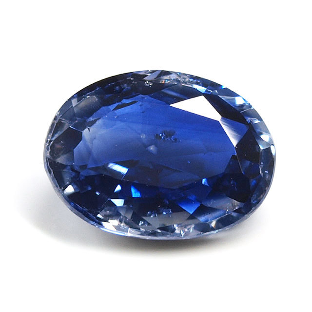 ブルー・サファイヤ ルース(裸石) 0.988ct, オーバル 