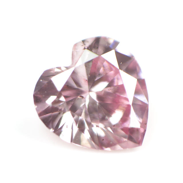 天然ピンクダイヤモンド ルース (裸石) 0.039ct, Fancy Intense 
