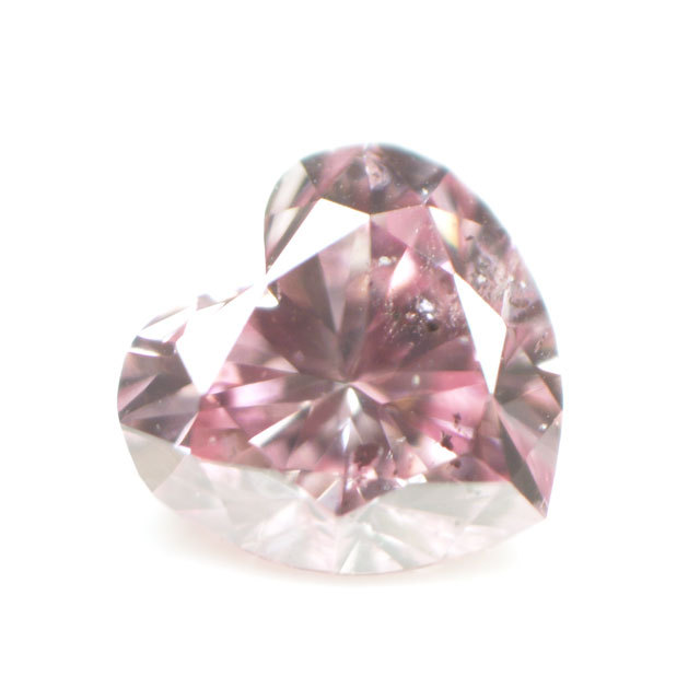 天然ピンクダイヤモンド ルース(裸石) 0.043ct, Fancy Intense Pink 