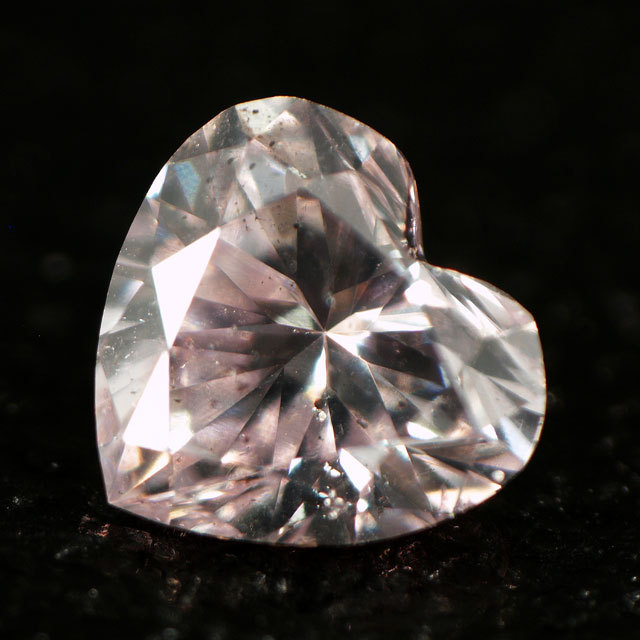 天然ピンクダイヤモンド ルース(裸石) 0.080ct, ライト・パー