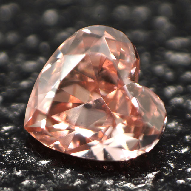 天然ピンクダイヤモンド ルース(裸石) 0.052ct, ファンシー 