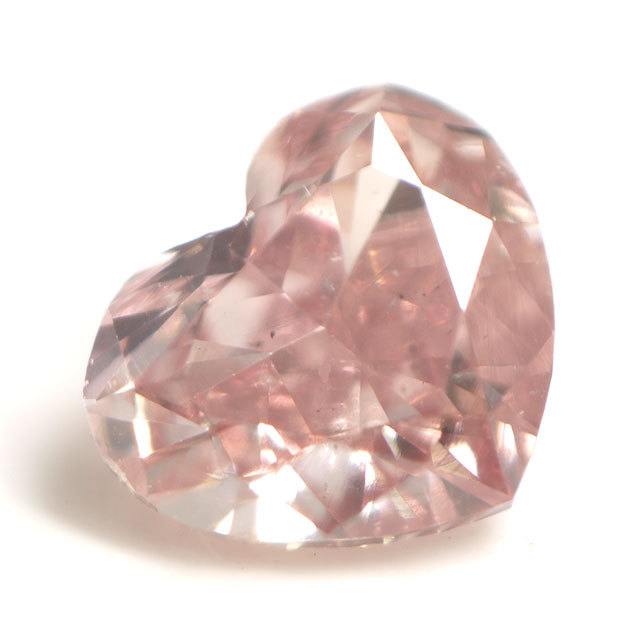 天然ピンクダイヤモンド ルース(裸石) 0.067ct, ファンシー・ピンク 