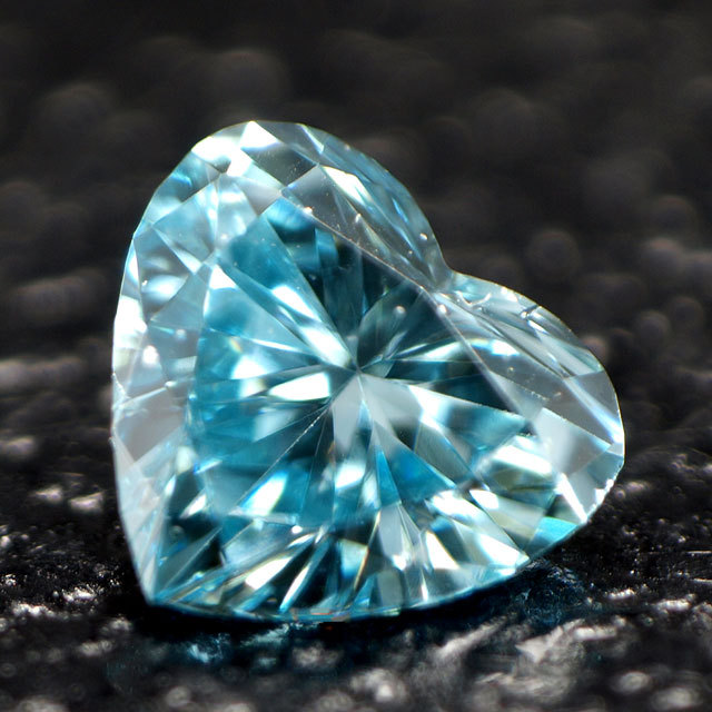 ブルーダイヤハートリング