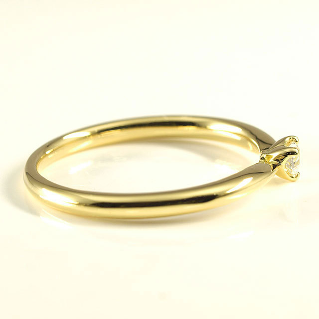 天然ダイヤモンド 【 ハートシェイプ 】 リング(指輪) 0.088ct Dカラー 