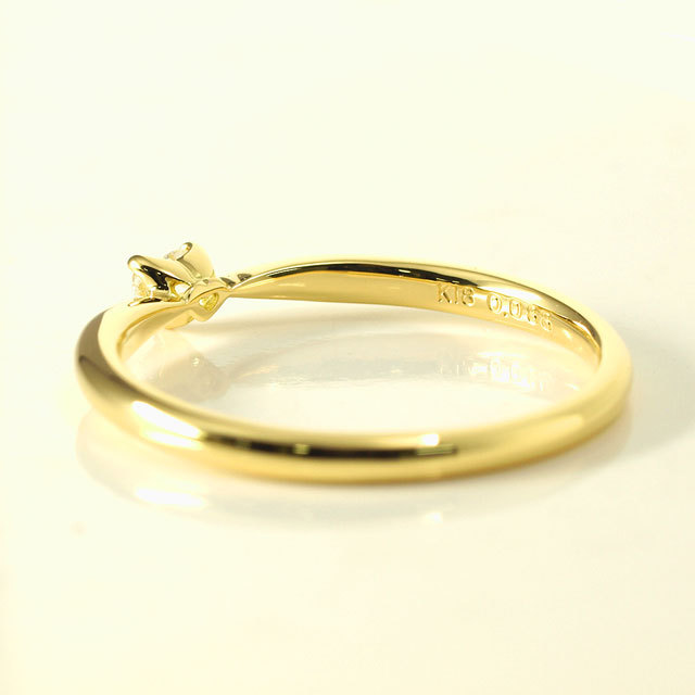 K18WG 天然イエローダイヤモンド リング 0.36ct D0.60ct ダイヤモンド  