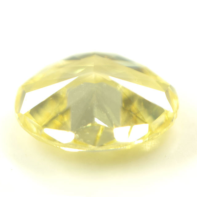 天然イエローダイヤモンド ルース(裸石) 0.144ct, ファンシー