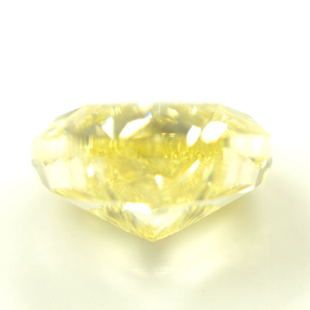 天然イエローダイヤモンド ルース(裸石) 0.146ct, ファンシー  