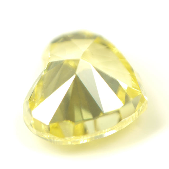 天然イエローダイヤモンド ルース(裸石) 0.146ct, ファンシー 