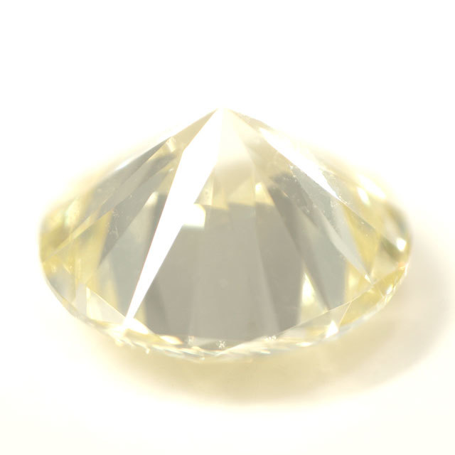 P-Qカラー 】 天然イエローダイヤモンド ルース(裸石) 0.257ct, VS-1 