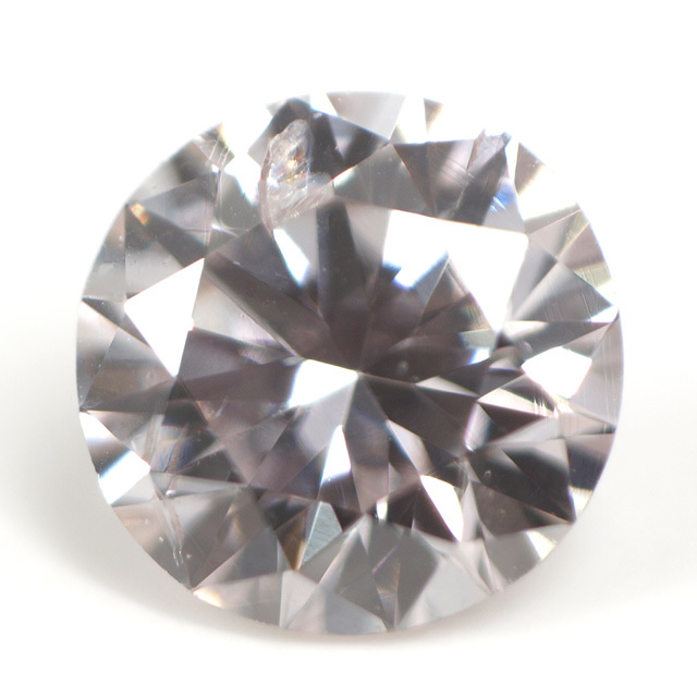 天然ピンクダイヤモンド ルース(裸石) 0.058ct, Very Light Brownish 