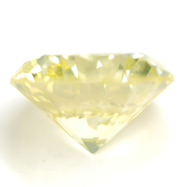 天然イエローダイヤモンド ルース(裸石) 0.328ct, SI-1【蛍光性が