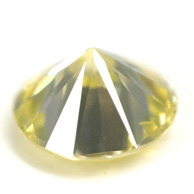 天然イエローダイヤモンド ルース(裸石) 0.328ct, SI-1【蛍光性が