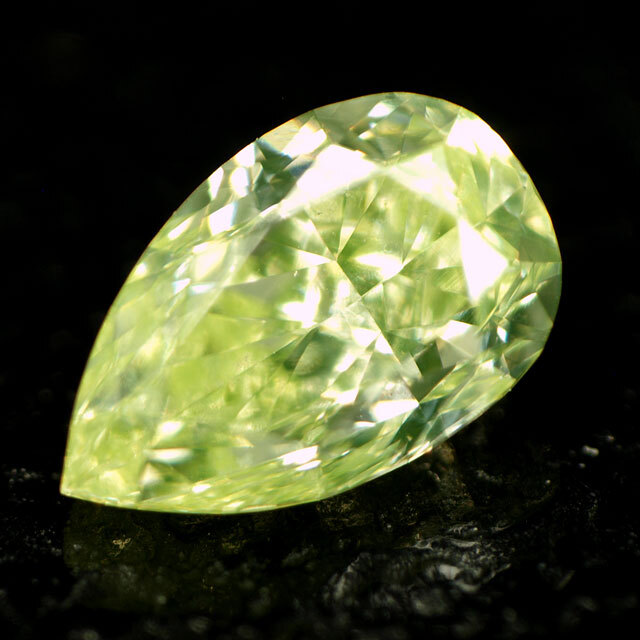 天然グリーンダイヤモンド ルース ( 裸石 ) 0.127ct, ファンシー 