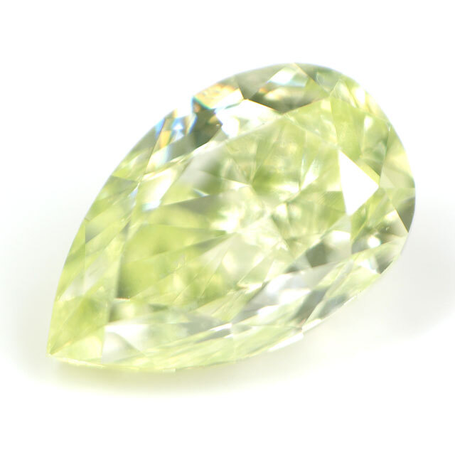 天然グリーンダイヤモンド ルース ( 裸石 ) 0.127ct, ファンシー 