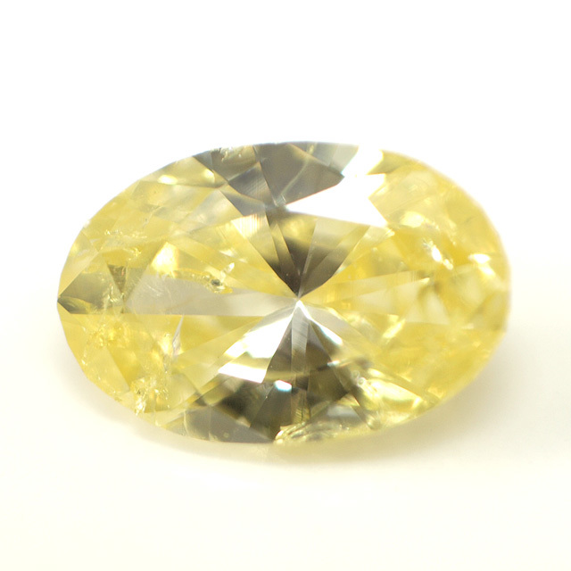 天然イエローダイヤモンド ルース(裸石) 0.046ct, ファンシー系  