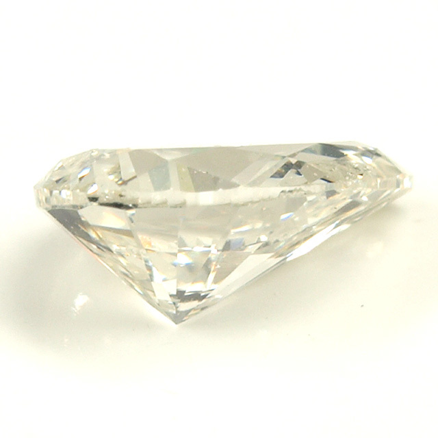 天然ダイヤモンド ルース(裸石) 0.553ct, Kカラー, SI-2, ペアシェイプ 