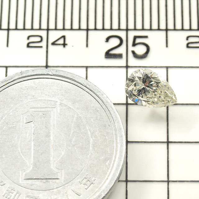 天然ダイヤモンド ルース(裸石) 0.553ct, Kカラー, SI-2, ペア