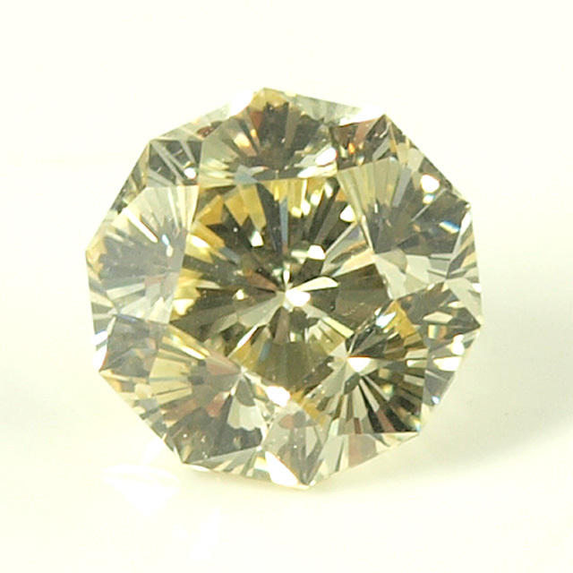 10角形 】 天然イエローダイヤモンド ルース(裸石) 0.184ct, Under S