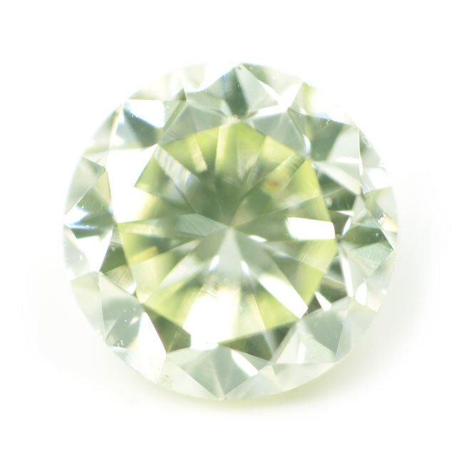 天然グリーンダイヤモンド ルース ( 裸石 ) 0.094ct, Fancy Light